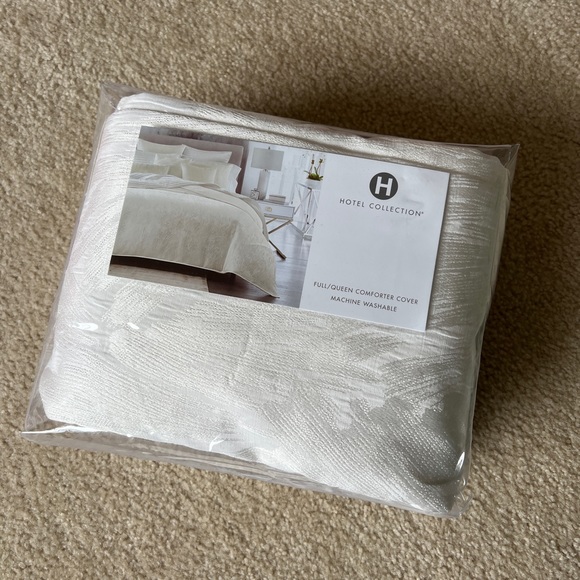 HOTEL COLLECTION ! Artisan Duvet Cover, Full/Queen - Picture 4 of 14
